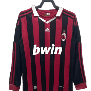 AC Milan 09/10 I Home Jersey - Long Sleeve Retro Version