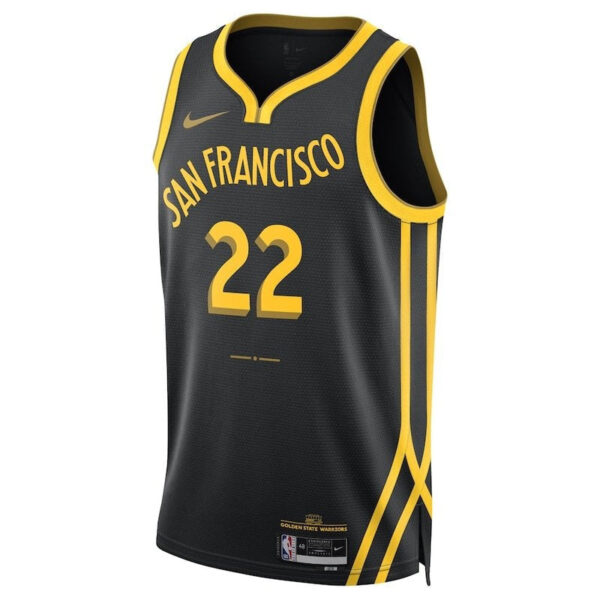 Andrew Wiggins Golden State Warriors Unisex 23/24 NBA Jersey - Black - City Edition - Image 2