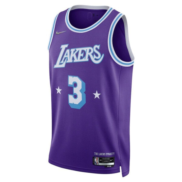Anthony Davis Los Angeles Lakers  2022  NBA Jersey - Purple - Image 3