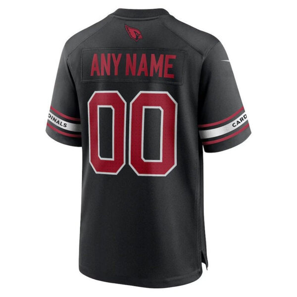 Arizona Cardinals - Alternate Custom NFL Game Jersey - Black - Image 3