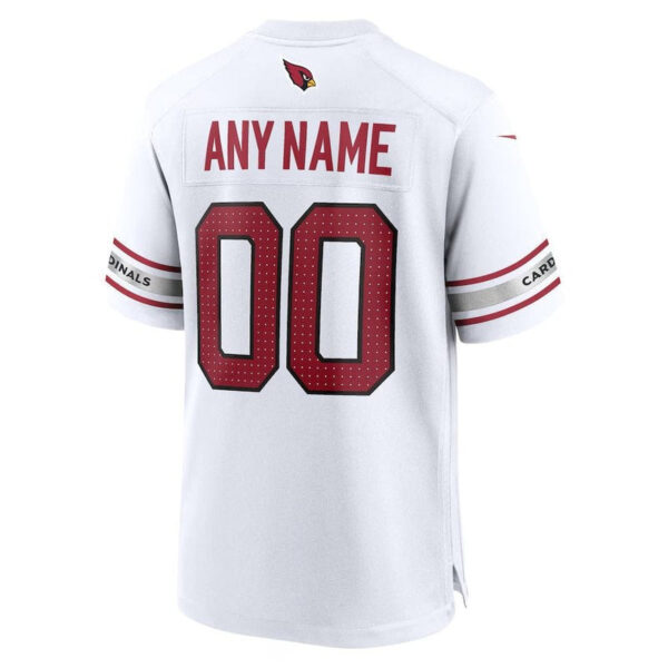 Arizona Cardinals - Custom NFL Game Jersey - White - Image 3