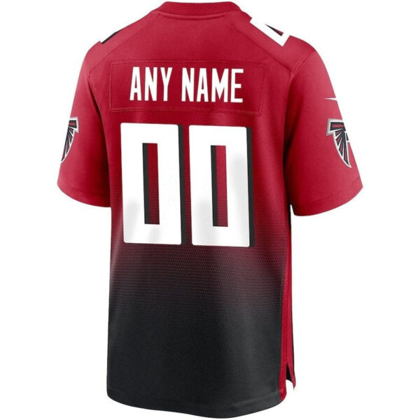 Atlanta Falcons - Alternate Custom NFL Game Jersey - Red - Image 3