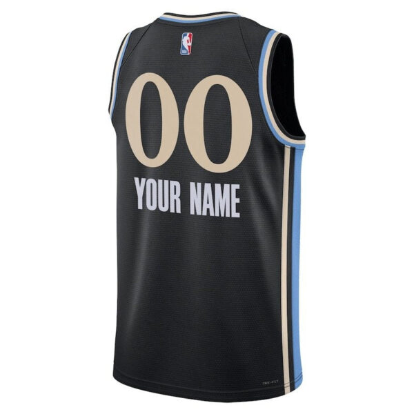 Atlanta Hawks Unisex 23/24 NBA Jersey - Black - City Edition - Image 3