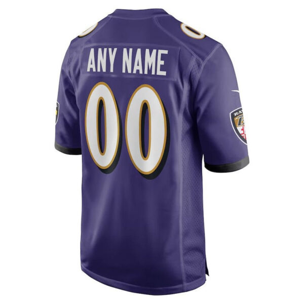 Baltimore Ravens - Custom NFL Game Jersey - Purple - Image 3