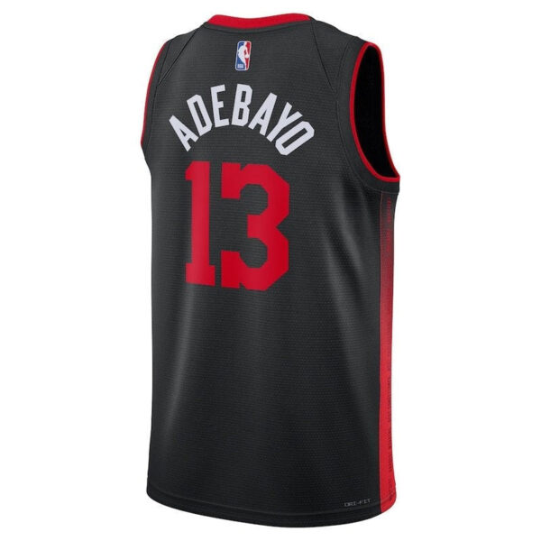 Bam Adebayo Miami Heat Unisex 23/24 NBA Jersey - Black - City Edition - Image 3