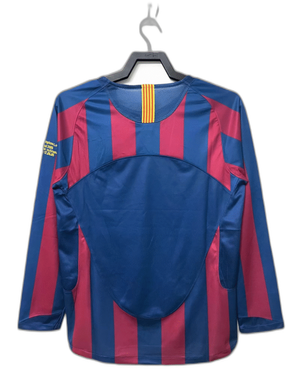 Barcelona 05/06 I Home Jersey - Long Sleeve Retro Version - Image 2