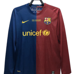 Barcelona 08/09 I Home Jersey - Long Sleeve Retro Version