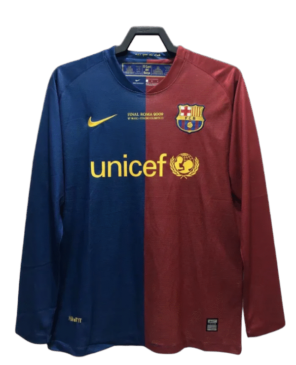 Barcelona 08/09 I Home Jersey - Long Sleeve Retro Version