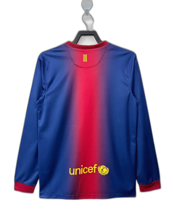 Barcelona 12/13 I Home Jersey - Long Sleeve Retro Version - Image 2