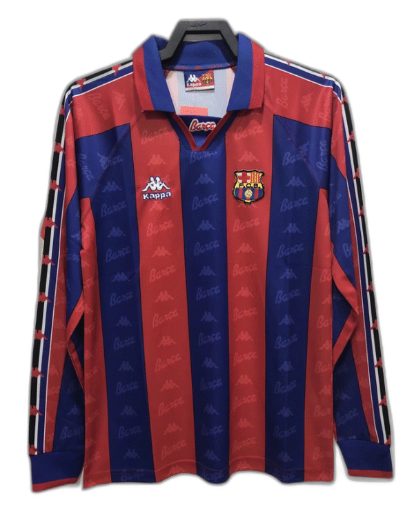 Barcelona 96/97 I Home Jersey - Long Sleeve Retro Version