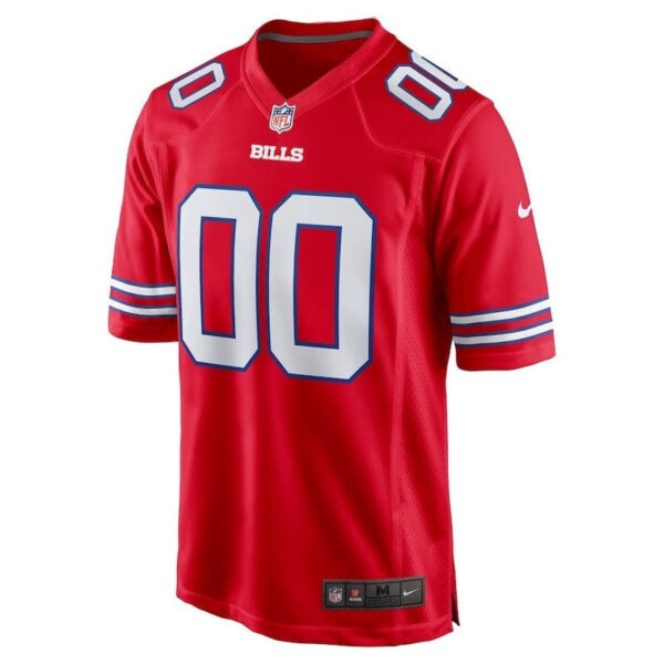 Buffalo Bills - Alternate Custom NFL Game Jersey - Red - Image 2