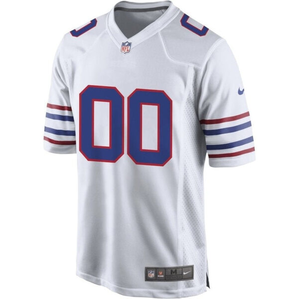 Buffalo Bills - Alternate Custom NFL Game Jersey - White - Image 2