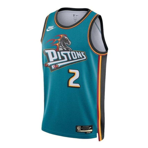 Cade Cunningham Detroit Pistons Unisex 2023 NBA Jersey Teal - Classic Edition - Image 2