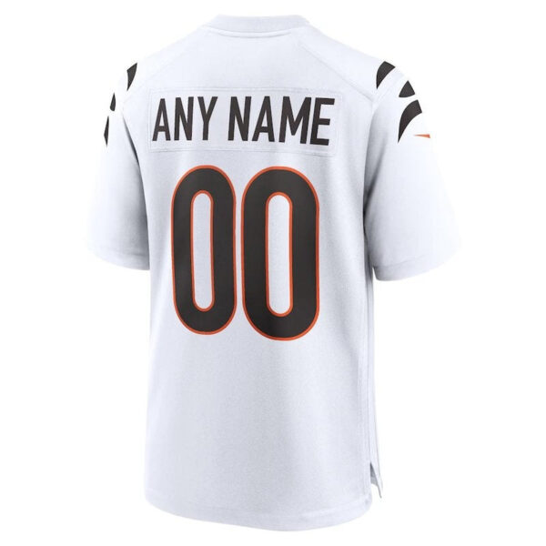 Cincinnati Bengals - Custom NFL Game Jersey - White - Image 3