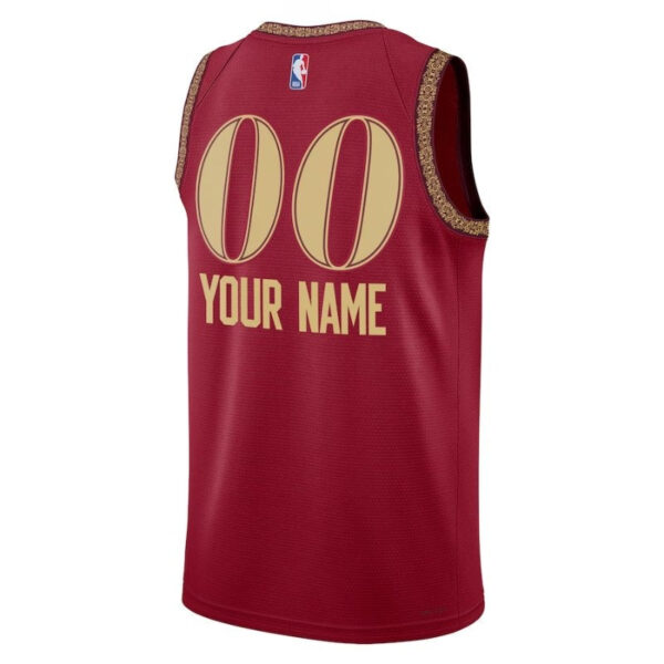 Cleveland Cavaliers Unisex 23/24 NBA Jersey - Wine - City Edition - Image 2