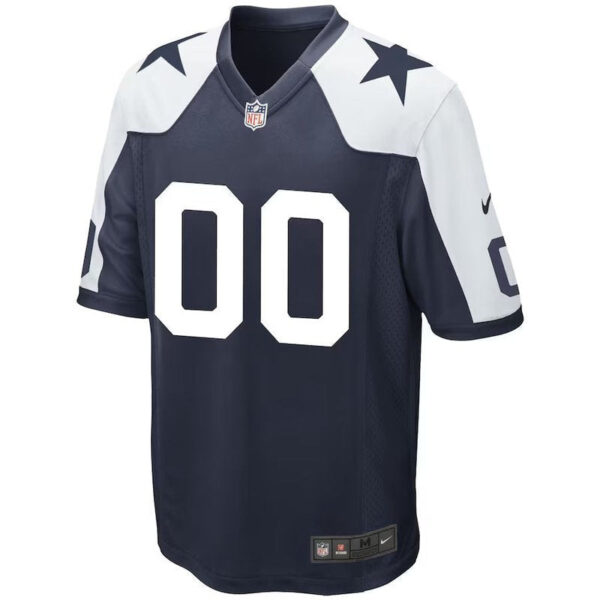 Dallas Cowboys - Alternate Custom NFL Game Jersey - Navy - Image 2