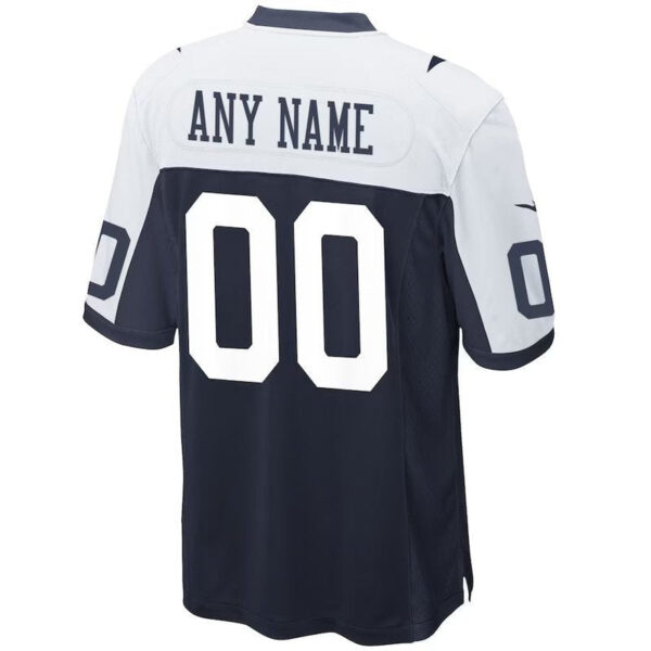 Dallas Cowboys - Alternate Custom NFL Game Jersey - Navy - Image 3