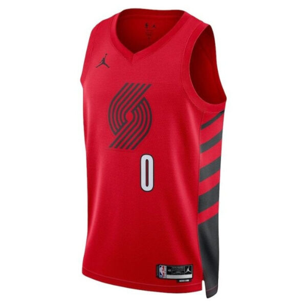 Damian Lillard Portland Trail Blazers 2023 Statement Edition NBA Jersey - Red - Image 2