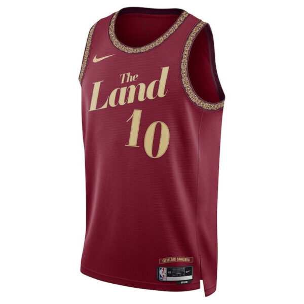 Darius Garland Cleveland Cavaliers Unisex 23/24 NBA Jersey - Wine - City Edition - Image 2