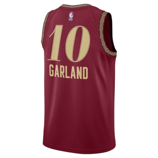 Darius Garland Cleveland Cavaliers Unisex 23/24 NBA Jersey - Wine - City Edition - Image 3
