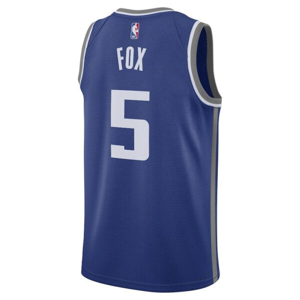 De'Aaron Fox Sacramento Kings Unisex 23/24 NBA Jersey - Blue - City Edition - Image 3