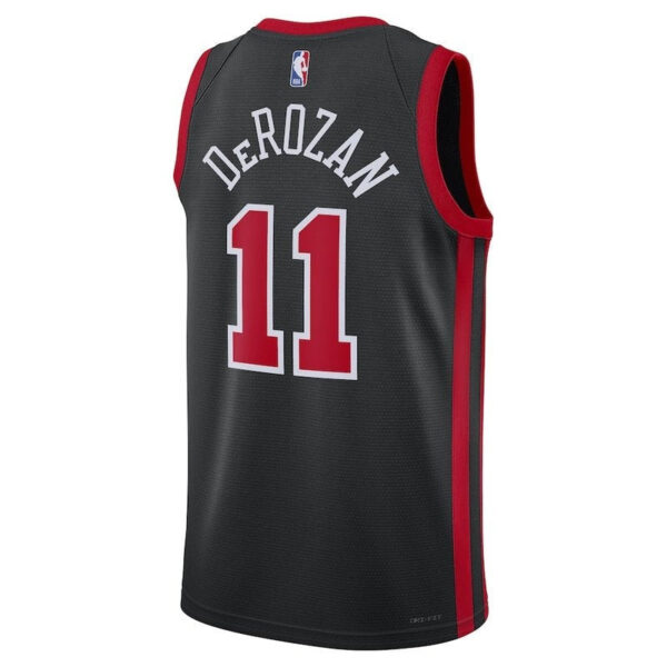 DeMar DeRozan Chicago Bulls Unisex 23/24 NBA Jersey - Black - City Edition - Image 3