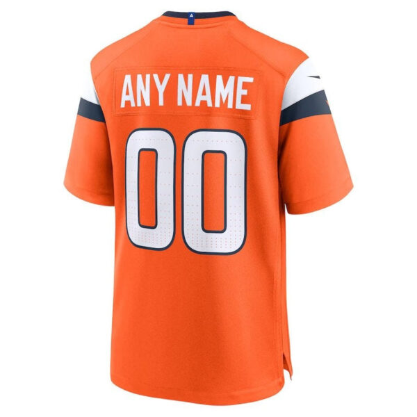 Denver Broncos - Mile High Collection - Custom NFL Game Jersey - Orange - Image 3