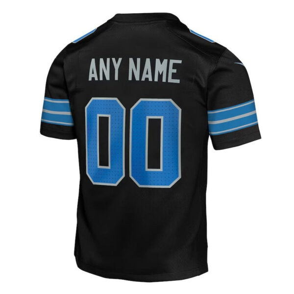 Detroit Lions - Alternate Custom NFL Game Jersey - Black - Image 3