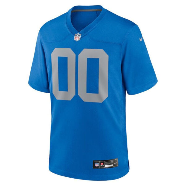 Detroit Lions - Alternate Custom NFL Game Jersey - Blue - Image 2