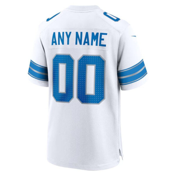 Detroit Lions - Custom NFL Game Jersey - White - Image 2