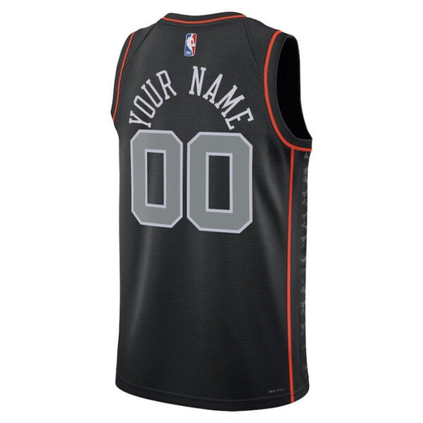 Detroit Pistons Unisex 23/24 NBA Jersey - Black - City Edition - Image 2