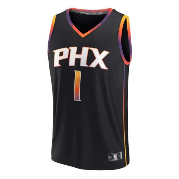 Devin Booker Phoenix Suns 2023 Fast Break Player NBA Jersey Black - Statement Edition - Image 2