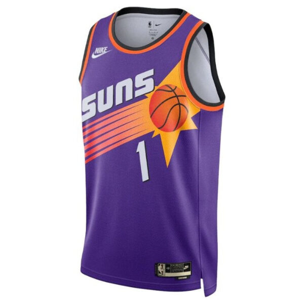 Devin Booker Phoenix Suns Unisex 2023 NBA Jersey Purple - Classic Edition - Image 2