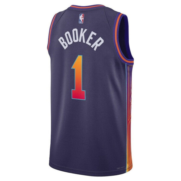 Devin Booker Phoenix Suns Unisex 23/24 NBA Jersey - Purple - City Edition - Image 3