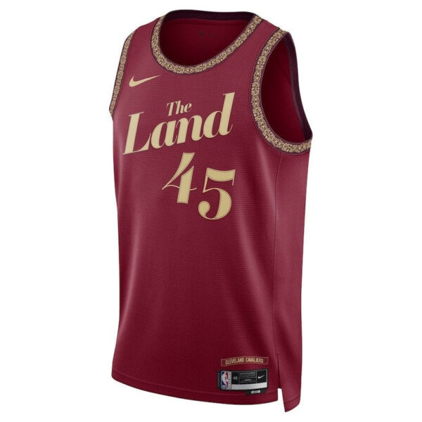 Donovan Mitchell Cleveland Cavaliers Unisex 23/24 NBA Jersey - Wine - City Edition - Image 2