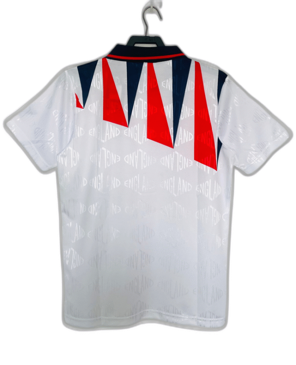 England 1992 I Home Jersey - Retro Version - Image 2