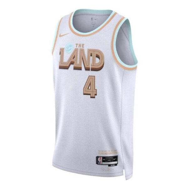 Evan Mobley Cleveland Cavaliers Unisex  22/23  NBA Jersey - City Edition - White - Image 2