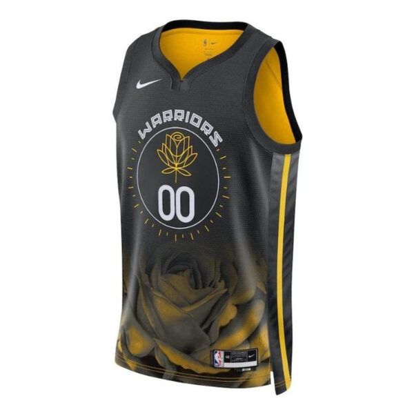 Golden State Warriors Unisex 2023 NBA Jersey - City Edition - Black - Image 2