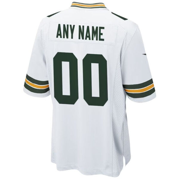 Green Bay Packers - Custom NFL Game Jersey - Green - White - Image 3