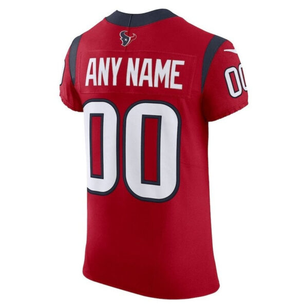 Houston Texans - Alternate Custom NFL Jersey - Red - Image 3
