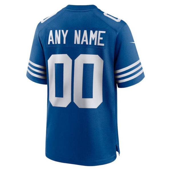 Ind. Colts - Royal Alternate Custom NFL Jersey - Image 3