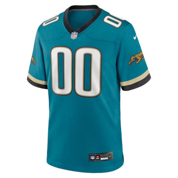 Jacksonville Jaguars - Prowler Throwback Custom NFL Game Jersey - Teal - Image 2