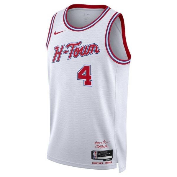 Jalen Green Houston Rockets Unisex 23/24 NBA Jersey - White - City Edition - Image 2