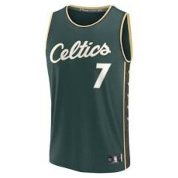 Jaylen Brown Boston Celtics 22/23 Fastbreak NBA Jersey - City Edition - Kelly Green - Image 2