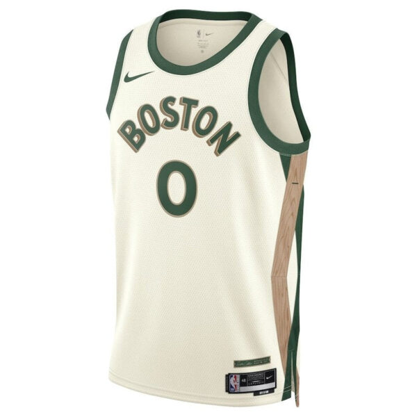 Jayson Tatum Boston Celtics Unisex 23/24 NBA Jersey - White - City Edition - Image 2