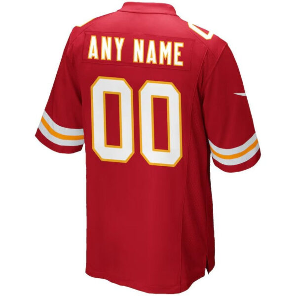 Kansas City Chiefs - Custom NFL Game Jersey - Red - Image 3