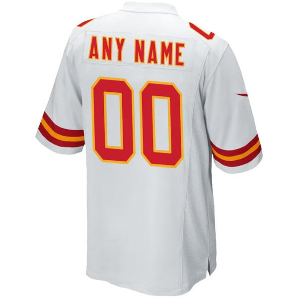 Kansas City Chiefs - Custom NFL Game Jersey - White - Image 3