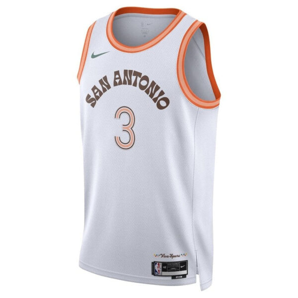 Keldon Johnson San Antonio Spurs Unisex 23/24 NBA Jersey - White - City Edition - Image 2