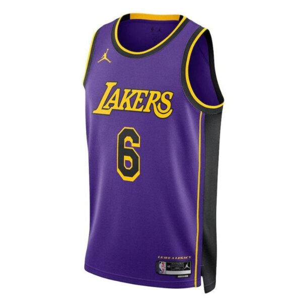LeBron James Los Angeles Lakers 2023 Statement Edition NBA Jersey - Purple - Image 2
