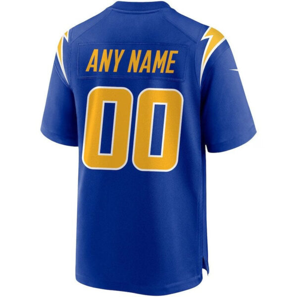 Los Angeles Chargers - Royal Alternate Custom NFL Game Jersey - Image 3